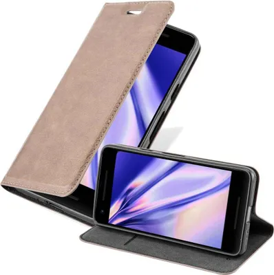 Image de Cadorabo Housse pour Google PIXEL 2 XL Housse de protection marron Etui pour téléphone portable Case Cover Fermeture magnétique