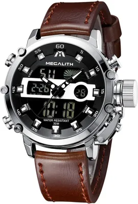 Produktbild von Herrenuhr Sportlich Militär Digitaluhr LED Groß Zifferblatt Uhren fur Männer Digital Analog Armbanduhr Herren Wasserdicht Stoppuhr Wecker Kalender