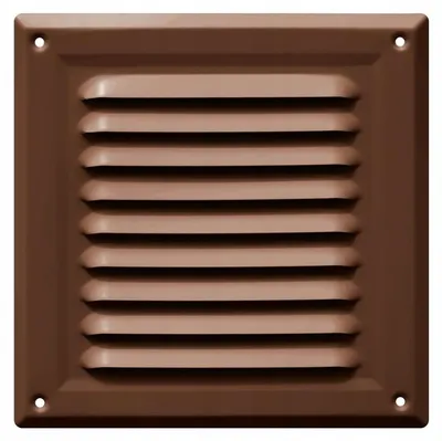 Obrázek produktu pro VENTORIS Hnědá ventilační mřížka komínová 17x17 cm