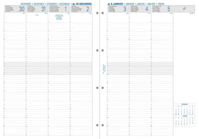 Produktbild von Kalender 1 Woche 2 Seiten senkrecht 2027