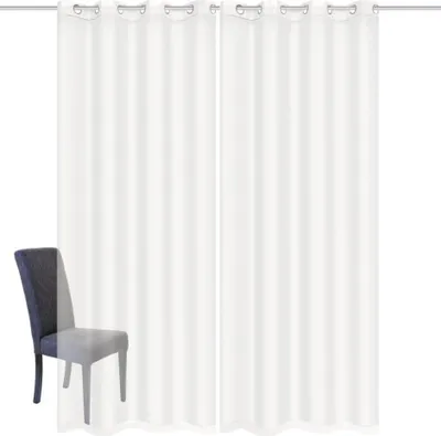 Produktbild von HOME WOHNIDEEN Dolly 2Er Set 175 x 140 cm 2x Fertigschal inkl. 1x Bügelband Weiß