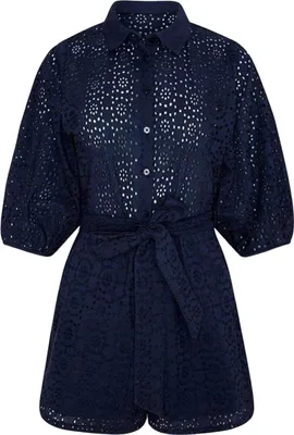 Produktbild von Pepe Jeans Balma Jumpsuit mit kurzen Ärmeln, Kragen und Button-down-Verschluss XS