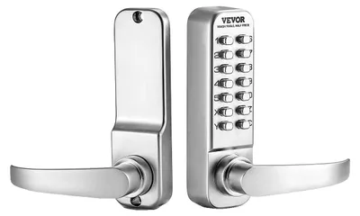 Image de VEVOR Serrure mécanique sans clé avec clavier simple face (14 touches) pour maison, bureau, clôture extérieure, cour, argent
