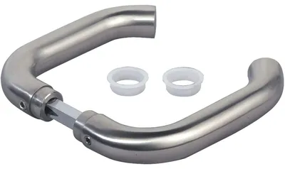 Produktbild von Drückerpaar Locinox 3006I-H, Edelstahl, 8mm Vierkant, 120mm Stiftlänge, silber