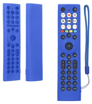 Produktbild von kwmobile Cover für Hisense ERF2B38H / ERF2K38H /ERF2F38H Hülle - Passgenaues Remote Cover, Fernbedienung Hülle aus Silikon, TV Zubehör in Dunkelblau