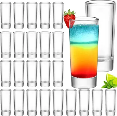 Immagine prodotto di Set di bicchieri da shot - 24 pezzi - 60 ml - trasparenti - riutilizzabili
