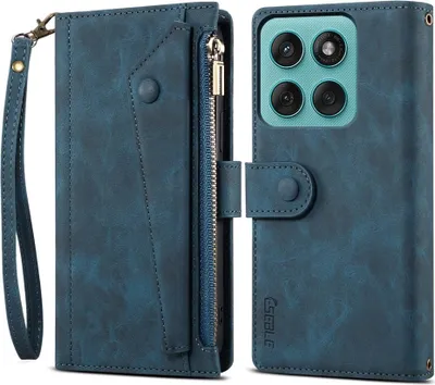 Produktbild von Motorola Edge 60 / 60 Fusion Hülle - Coverup Klapphülle mit Brieftasche - Blau