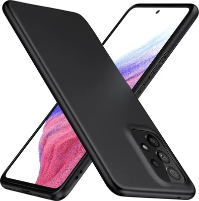 Produktbild von Hülle für Samsung Galaxy A53 5G Schwarz Matt Silikon Schutz Handyhülle Tasche TPU Slim
