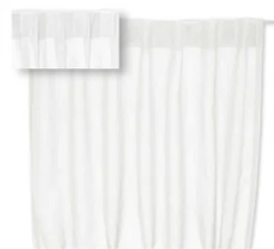 Produktbild von Voile Vorhang Organza Store in Weiß ca. 140x245 cm mit verdeckten Schlaufen