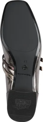 Produktbild von Tamaris Damen Riemchenpumps mit Karree Form und kleinem Blockabsatz 1-22318-43, Größe:38 EU, Farbe:Silber