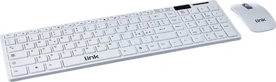 Immagine prodotto di Tastiera Link Slim Con Mouse Wireless White