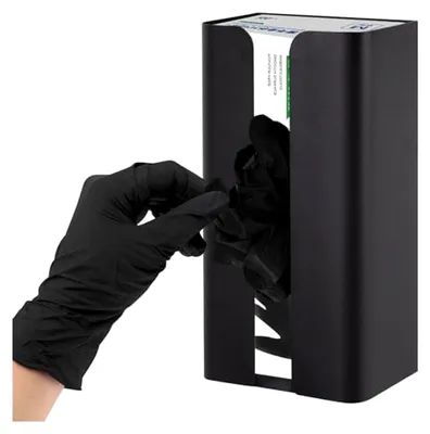 Produktbild von Wandhalterung für Einweghandschuhe, magnetischer Handschuhspender aus Stahl für Garagen, Werkstätten und Küchen