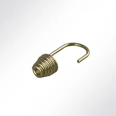 Produktbild von Lysel® Spiralhaken verzinkt 6 mm, (LxD) 62x6mm in Gelb (250 Stück)