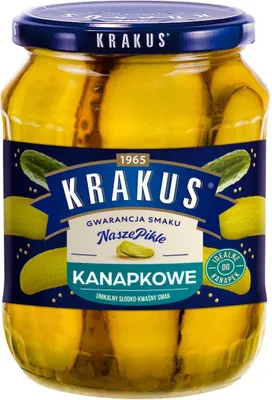 Zdjęcie produktu dla Krakus Ogórki konserwowe kanapkowe 670 g