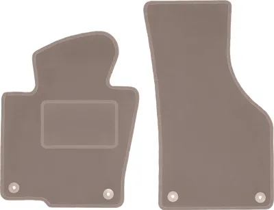 Obrázok produktu pre Velúrové koberčeky do auta pre Volkswagen Passat B6 sedan, kombi, variant (2005-2010) - béžové LUX predné koberčeky (2 ks)