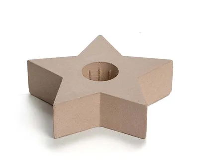 Produktbild von Kerzenhalter Concrete – Star L – Terracotta