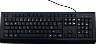 Obrázek produktu pro MediaRange MROS101, Plná velikost (100 %), Kabel, USB, QWERTZ, Černá