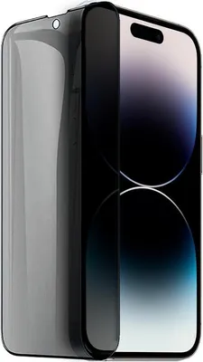 Image de Privacy Glass avec cadre noir pour iPhone 14 Pro