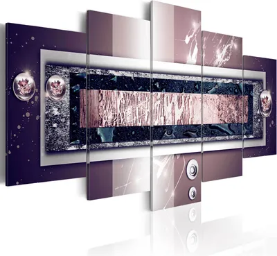 Produktbild von Leinwandbilder 200x100 cm a-A-0008-b-n Vlies Leinwandbild 5 tlg Kunstdruck modern Wandbilder XXL Wanddekoration Design Wand Bild ABSTRAKT