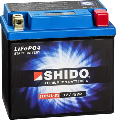 Zdjęcie produktu dla SHIDO YTX14L-BS Akumulator litowo-jonowy do motocykla Akumulator litowy