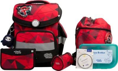 Immagine prodotto di School Mood Timeless Pro Kai (Ninja), 7 pezzi. Set di zaini per la scuola
