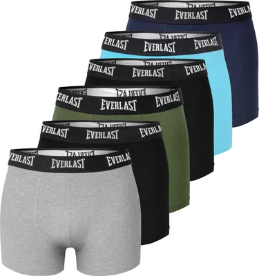 Produktbild von Everlast 6er Pack - Herren Boxershorts aus Baumwolle, Unterhosen für Männer, XXL