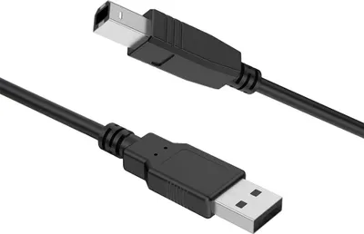 Image de Cable Imprimante USB A/B 2.0 1,5m Noir