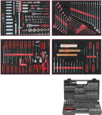 Obrázek produktu pro KS Tools 713.0515, Chrom Vanadová ocel, 21,8 kg, 515 nástroje/nástrojů