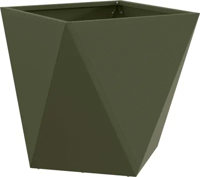 Immagine prodotto di vidaXL Fioriera verde oliva 40 x 40 x 40 cm Acciaio
