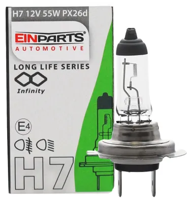Image de Einparts Automotive Ampoule halogène H7 12 V 55 W Longlife 4800 K pour voitures 12 V