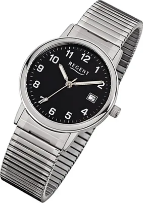 Produktbild von Regent Armbanduhr silber F-704 Herren Analog-Quarzuhr URF704