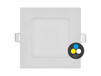 Obrázek produktu pro T-LED Bílý vestavný LED panel hranatý 120 x 120mm 6W 24V CCT 102204