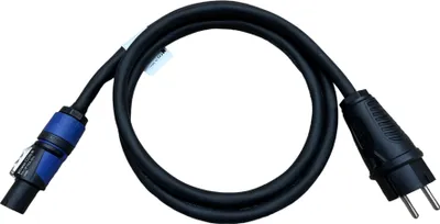 Produktbild von NWP Netzkabel 1,5m powerCON blau auf 230V Schuko Stecker - 3x2,5mm² - Gummischlauchleitung - NAC3FXXA-W-L Power-In (blau)