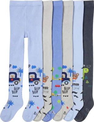 Produktbild von TupTam Baby Jungen Strickstrumpfhose 6er Pack, Farbe: Farbenmix 2, Größe: 80-86