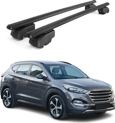 Produktbild von Dachträger Gepäckträger für Hyundai Tucson TL SUV 2015-2020 ABE Alu Schwarz
