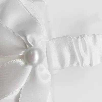 Produktbild von Hochzeitskorb für Blumenmädchen, niedliches Schleifen-Design, romantisch