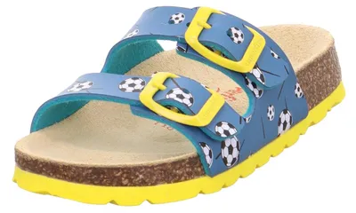 Produktbild von Superfit Jungen Fussbettpantoffel Hausschuh, Blau 8050, 24 EU