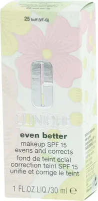 Obrázek produktu pro Clinique Even Better Makeup SPF15 #25, Láhev, Krém, Smíšená pleť, Suchá pokožka, Mastná pleť, Světlý, Buff, 30 ml