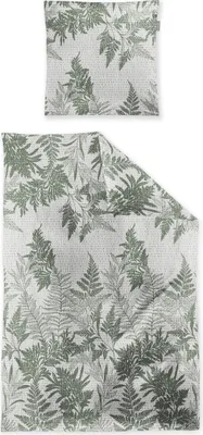 Produktbild von Irisette Seersucker Bettwäsche-Garnitur Easy 8649 Farbe grün Größe 155x220+80x80