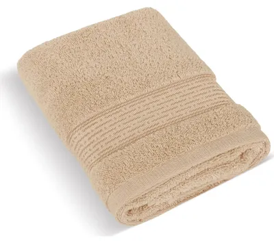Immagine prodotto di Asciugamano in spugna 70x140cm a righe 450g beige scuro