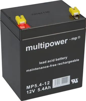 Produktbild von Multipower Blei-Akku MP 5,4 -12 Pb 12V 5,4Ah