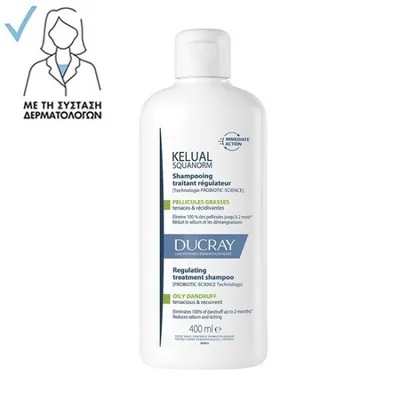 Produktbild von Ducray Kelual Squanorm Shampoo zur Regulierung von fettigen Schuppen 400 ml