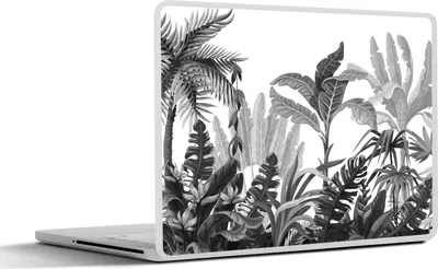 Produktbild von MuchoWow® Laptop Aufkleber Sticker Cover Design - Dschungel - Blätter 36.5x27.5 cm - Laptop-Sticker