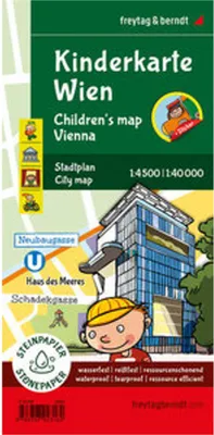 Produktbild von Kinderkarte Wien, Stadtplan 1:40.000, freytag & berndt