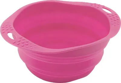 Produktbild von Beco Faltbarer Reisenapf pink, Größe: M / Maße: 18 x 6,5 x 15 cm