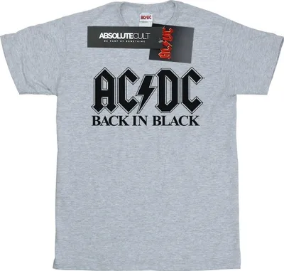Immagine prodotto di AC/DC - Maglietta "Back In Black" da uomo BI7109 (XL) (Grigio)