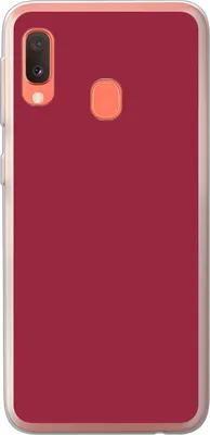 Produktbild von MuchoWow® Handyhülle Schutzhülle Hülle für Telefoonhoesje Samsung Galaxy A20e Rot - Einfarbig Silikon Softcase Handy Hülle - Abdeckung