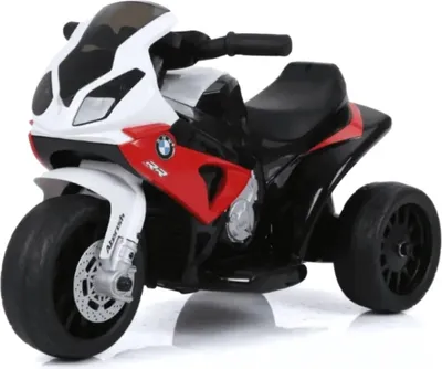 Image de Moto électrique BMW S1000RR pour enfants 6 V (1 à 3 ans) – Sous licence officielle, phare à LED et 3 roues – Mini-moto électrique pour enfants – Rouge