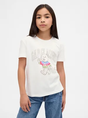 Produktbild von GAP T-Shirt mit Rundhalsausschnitt, kurzen Ärmeln, klassischem Schnitt und Logo, Größe M