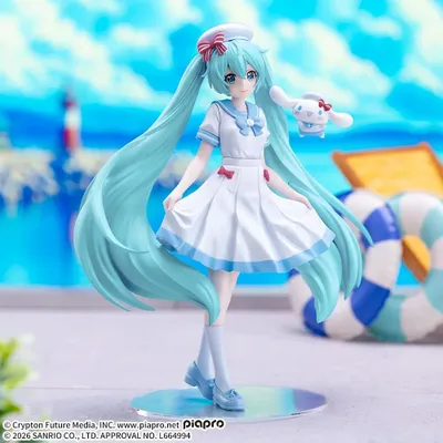 Image de Figure Hatsune Miku Marine Ver. Hatsune Miku × Cinnamoroll Série XStellar 19 cm
